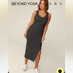 Beyond Yoga Fit the Mood Black Dress